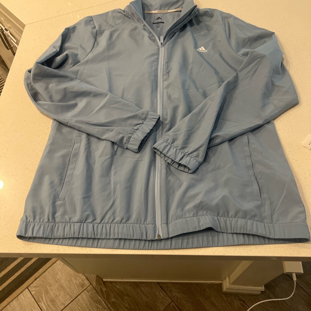 Adidas Men's Sky Blue Windbreaker